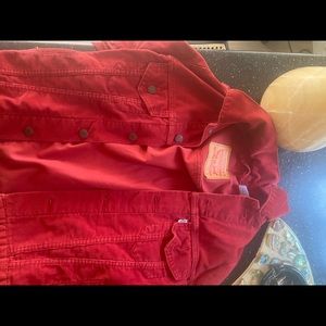 Levi’s red jacket